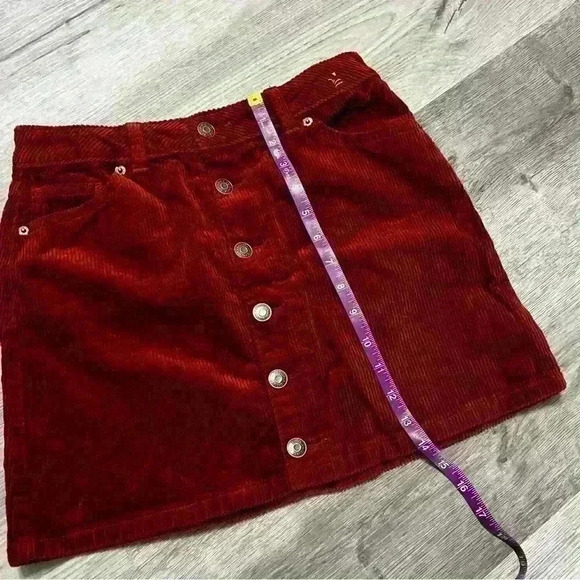 Cat & Jack Corduroy Girls Skirt Copper Brown - Picture 7 of 8